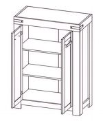 Komoda 2D do předsíně RIMOTTO, dub Wotan