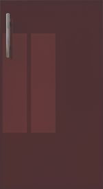 KAISER rohová kuchyňská linka 300, bordo lesk