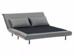 Rozkládací pohovka SPIDER II velvet šedá/buk