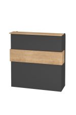 FRONTDESK recepční pult, dub safírový/antracit FRONTDESK recepční pult, dub safírový/antracit