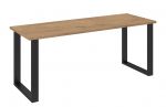 Jídelní stůl PILGRIM 185x67 cm černá/lancelot