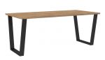 Jídelní stůl KAISARA 185x67 cm černá/lancelot