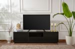 Vanguard stylový TV stolek, černé dřevo