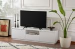 Vanguard stylový TV stolek, bílá přírodní