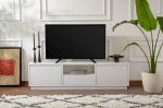 Vanguard stylový TV stolek, bílá přírodní