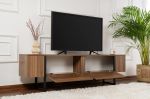SERENITY TV stolek na nožičkách, ořech Venezia/černá
