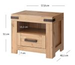 Moční stolek RIMOTTO, dub Wotan