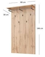 Věšákový panel 80 RIMOTTO, dub Wotan