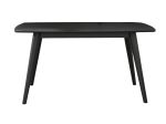 Jídelní stůl TRAST 150x90 cm, černá