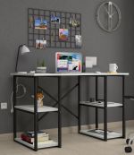 Psací stůl s policemi JAMES barva bílá