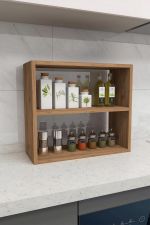 Nízký regál STEPHEN barva borovice Nízký regál STEPHEN barva borovice