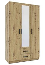 Šatní skříň SIMPLE 120 3D2Dr dub artisan