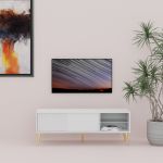 BARCELONA TV stolek 135, bílá