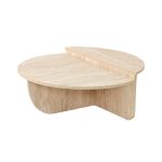 VERNANTE složitelný konferenční stolek, travertine
