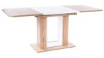 Jídelní stůl rozkládací TWINS 140x80 dub artisan/bílá mat