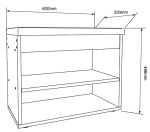 Botník s policí TOLMIN dub sonoma Botník s policí TOLMIN dub sonoma