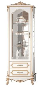 BABYLON luxusní obývací sestava, bílá/zlatá