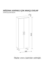 Arizona 2 Kapak skříň do koupelny, bílá