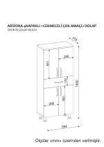 Arizona 4 Kapak koupelnová skříňka, bílá
