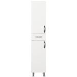 Selin úzká koupelnová skříň, bílá