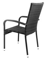 Zahradní ratanové křeslo (2 ks) ESSEN antracit