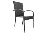 Zahradní sestava BADEN + ESSEN (1x stůl + 8x křeslo) černá
