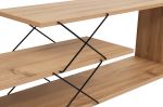 Zigzag stylový TV stolek, dub