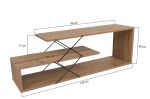 Zigzag stylový TV stolek, dub