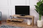 Zigzag stylový TV stolek, dub