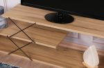 Zigzag stylový TV stolek, dub