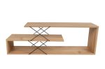Zigzag stylový TV stolek, dub