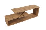 Zigzag stylový TV stolek, dub
