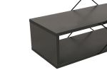 Zigzag stylový TV stolek, antracit