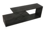 Zigzag stylový TV stolek, antracit