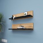 SHELF nástěnné police, černá SHELF nástěnné police, černá