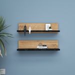 SHELF nástěnné police, černá SHELF nástěnné police, černá