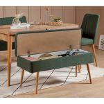 Vina 1070 jídelní set s rozkládacím stolem, borovice Atlantic / zelená