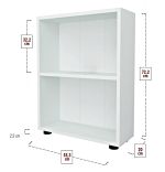 Regál nízký FIVE barva antracit