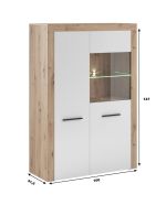 Obývací sestava LODOSA dub artisan/bílá