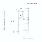 UNIFLOR policový regál, antracit/černý mramor