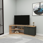 NEMEA rohový TV stolek, borovice Atlantic / antracit