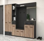 ZEMURA komoda se šuplíkem, dub Artisan/antracit