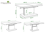 Jídelní/konferenční stůl ASTON 80x120 barva bílá mat