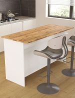 VENTURI kuchyňský ostrůvek s ÚP pod PD, bílá/borovice VENTURI kuchyňský ostrůvek s ÚP pod PD, bílá/borovice