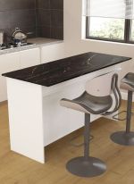 VENTURI kuchyňský ostrůvek s ÚP pod PD, bílá/černý mramor VENTURI kuchyňský ostrůvek s ÚP pod PD, bílá/černý mramor