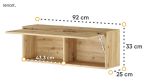 Závěsná skříňka REBECCA dub artisan