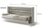 Lenart Bed Concept výklopná postel 90 REBECCA kašmír