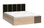 Postel s úlož. prostorem 180x200 BARBUS dub artisan/černá