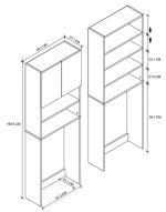 Skříňka nad pračku LAUREN barva bílá