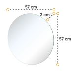 Kulaté zrcadlo KARLINO (CS-08)